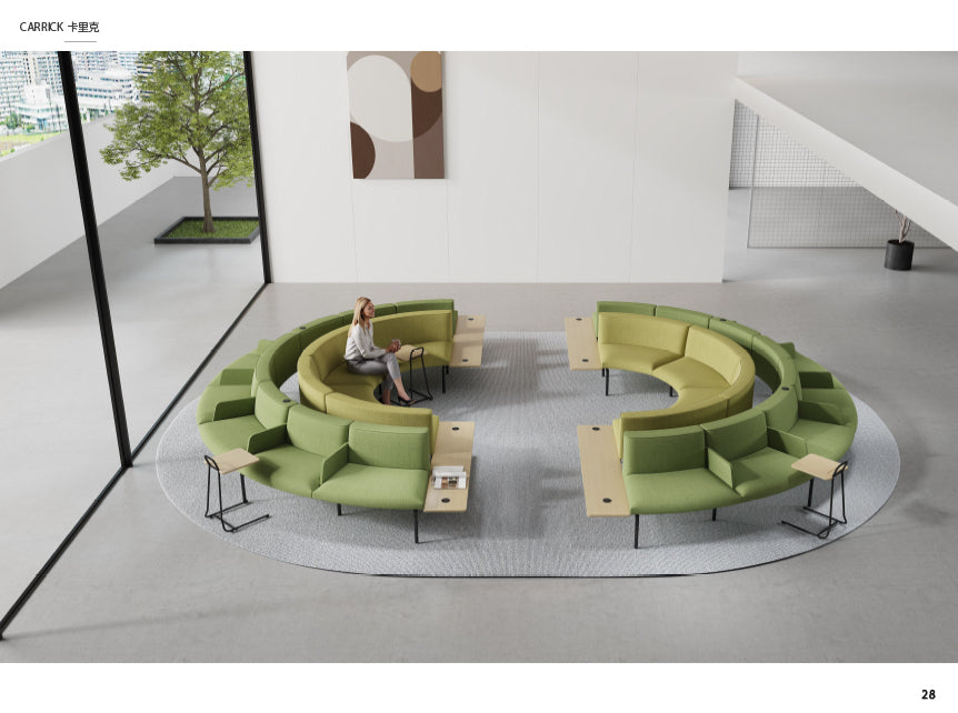 Home office workspace furnished by Mirai