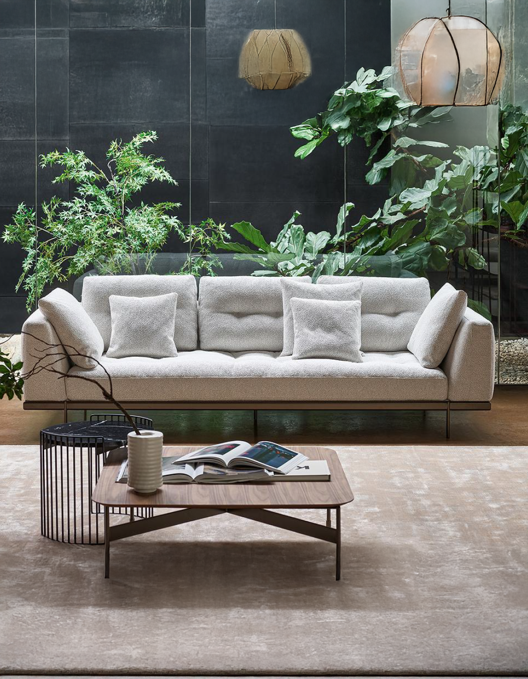 Seattle 3S Fabric Lounge Sofa