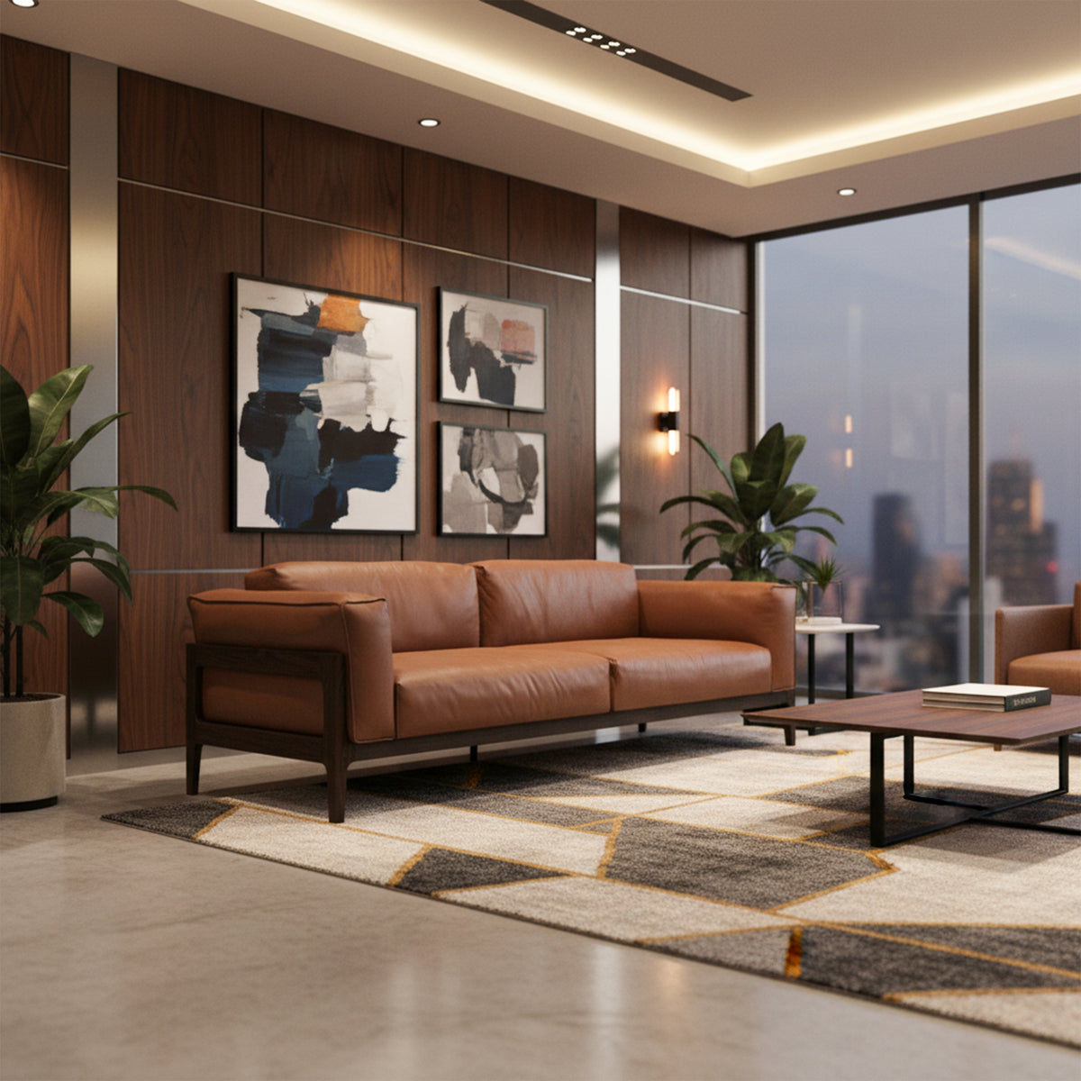 Kavero 3-Seater Lounge Sofa